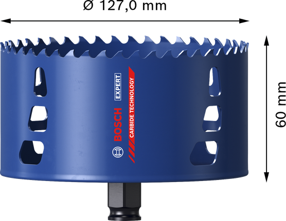 BoschEXPERT 多材料 127 毫米硬质合金孔锯。.